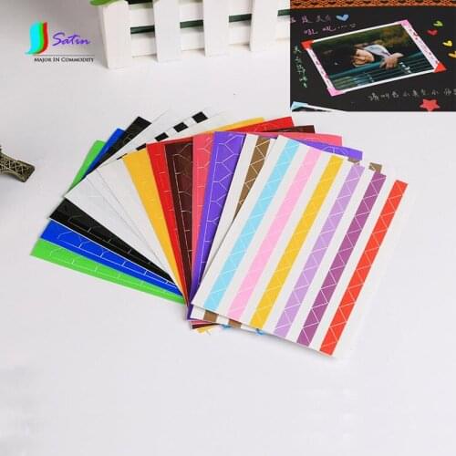 PVC Sticker Creative Gift DIY Corner Scrapbook Paper Photo Album Frame Corner Paste Picture Decoration Accessories S0203H