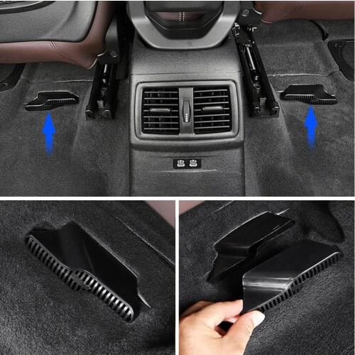 For BMW X1 F48 2014-2020 Under Seat Floor Rear AC Heater Air Conditioner Duct Vent Cover Grill Outlet Cover Trim