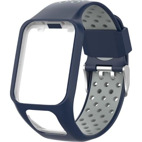 2021 New Two-tone Silicone Replacement Wrist Band Watch Strap for tomtom Runner 2 3 Spark 3 GPS Watch Fitness Tracker