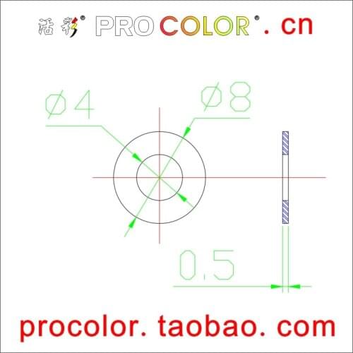 OEM Transparent Soft Silicone Ring Gasket rubber seal flat ring joint gasket OD 8MM *Hollow plug inner hole 4mm *thick 0.5mm
