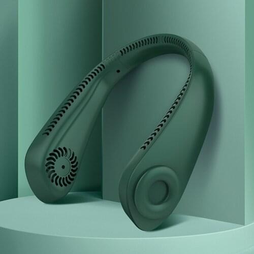 Air Cooling Fan USB Rechargeable Adjustable Neck Hanging Fan Bladeless Portable Cooler 2021 new dropsjipping