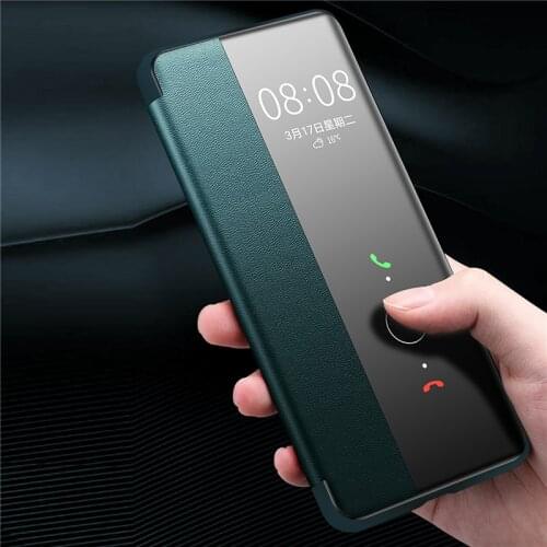 Simples Ultra-thin flip phone case for huawei P40 pro MATE30 pro MATE40 Pro plus MATE40 RS cover P30 Pro Back cover MAN cases