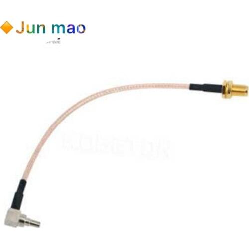 SMA Female to CRC9 Right Angle Connector RG316 Pigtail Cable 15cm 6" L29K