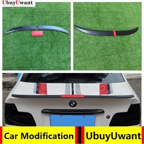 FOR E46 Spoiler 98 - 06 BMW 3 Series 318i 320i 325i 328i Rear WING ABS Primer Color Rear Spoiler Tail Trunk Boot WING Decoration