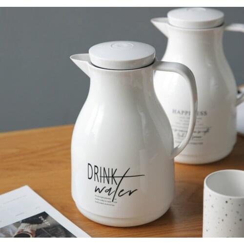 Vacuum Insulated Water Pot Large Capacity 1000ML Coffee Tea Thermal Flask Hot Hot Cold Insulating Water Pot Water Bottle DA60BWH