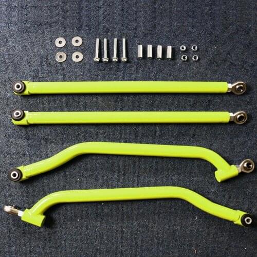 Upper&Lower Strong Chromoly Green High Max Clearance Radius Bar Kits For Polaris RZR XP 1000 2014 -2017 Models