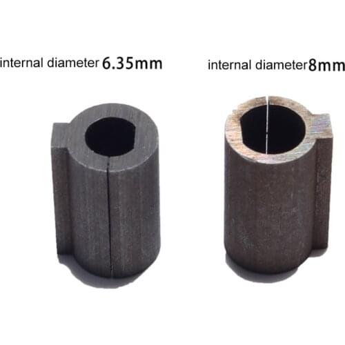 1pc Worm Gear Reducer Shaft Sleeve 8/6.35mm Shaft Stepper Motor To 11mm Reducer Bore Adapter Strong Self-locking Vertical Output