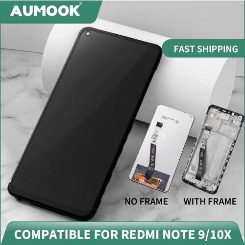 6.53" for Xiaomi Redmi Note 9 LCD Display touch screen With Original Frame Digitizer Assembly Replacement LCD for Redmi 10X 4G