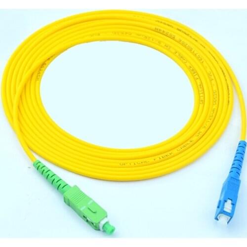 1M SC/PC-SC/APC Simplex 9/125 Singlemode Fiber Optic Cable Patch Cord Jumper