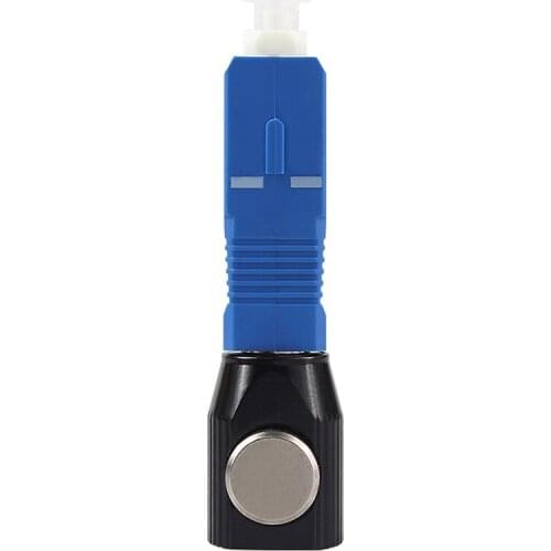 10PCS SC black round bare fiber flange Temporary connection adapter OTDR test bare fiber coupler fixture