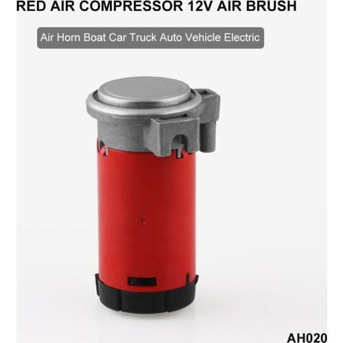 12V Compact Car Snail Dual Tone Electric Pump Siren Loud Air Horn Truck