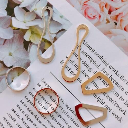 2 pieces / lot AlloyRoundrhombusbead caps earings fashion for making suppliesstainless steel jewelrdiy jewelry