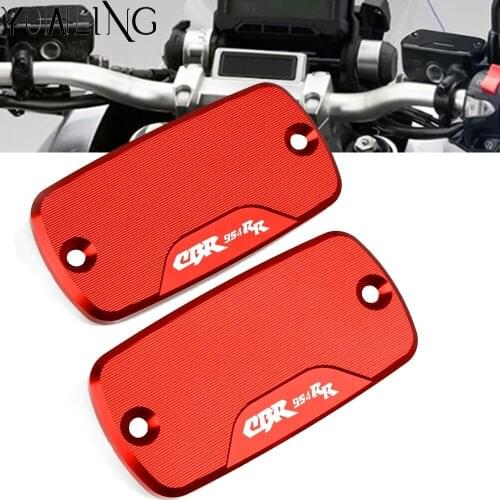 Motorcycle Accessories Aluminum Front Brake Reservoir Cylinder Master Fluid Tank Cover FOR HONDA CBR954 RR CBR 954 RR 2003-2004