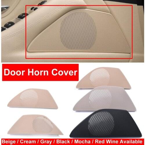 Car Styling Inner Decoration Interior Door Horn Loudspeaker Sound Audio Cover Cap Beige Red Wine For BMW 5 Series F10 F18 10-17