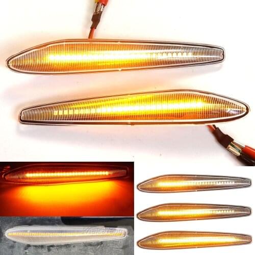 For Alfa Romeo Boera Spider 159 Sportwagon Typ 939 Side Marker Light Dynamic LED Turn Signal Flashing Indicator Blinker