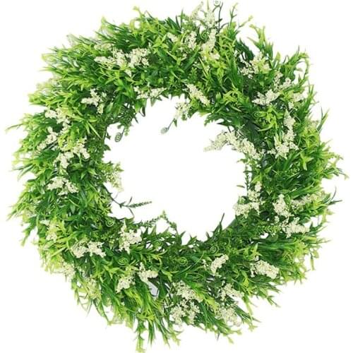 Artificial Lavender Flower Wreath Front Door Wreath For Wedding Party Indoor Outdoor Wall Window Garden Home Decor-ABUX