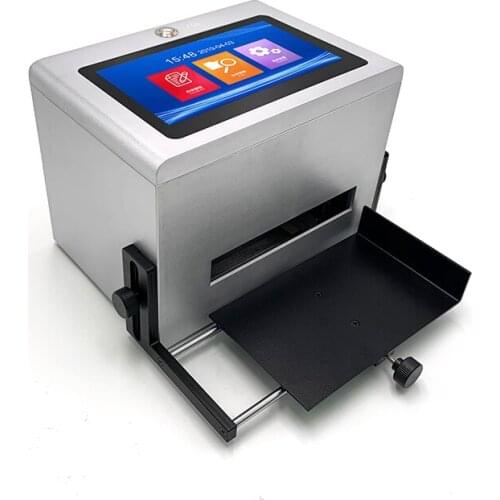 China Manufacturer Portable 7 Inch Tabletop Expiry Date Stamp Batch Coding Inkjet Printer Machine