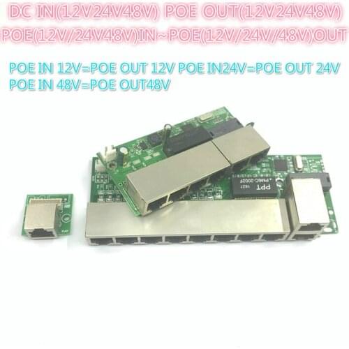 POE12V-24V-48V POE12V/24V/48V POE OUT12V/24V/48V poe switch 100 mbps POE poort;100 mbps UP Link poort; poe powered switch NVR