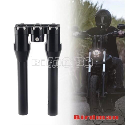 6"-13" Handlebar Riser Kit Motorcycle 28mm 1 1/8" Custom MX Retro Straight Modular Handlebar Risers Top Clamp for Harley Softail