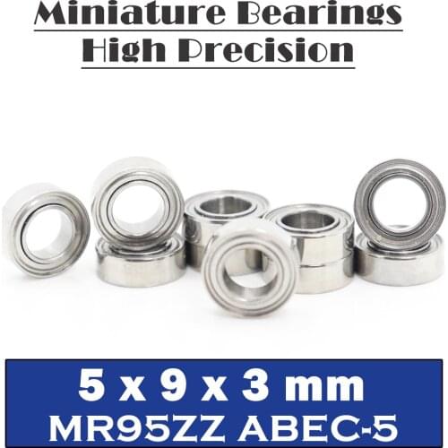 MR95ZZ Bearing ABEC-5 (10PCS) 5*9*3 mm Miniature MR95Z Ball Bearings MR95 ZZ L-950ZZ