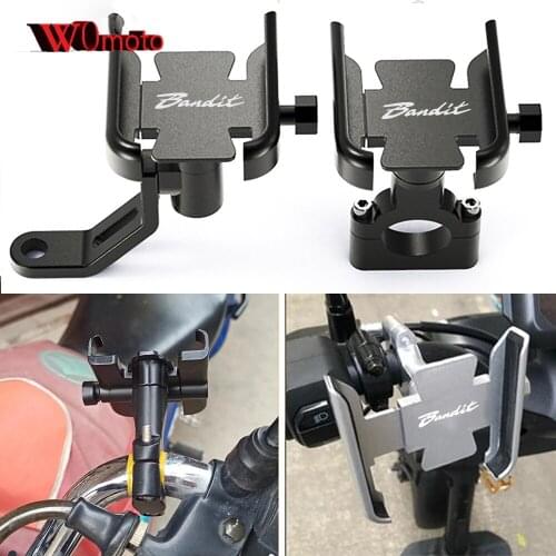 Newest For SUZUKI Bandit 1200 1250/S/F 250 400 650 GSF650 Motorcycle Accessories Handlebar Mobile Phone Holder GPS Stand Bracket