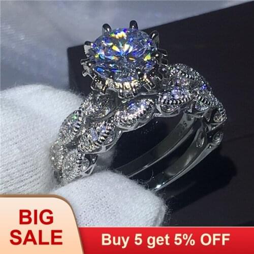 New Design hot sale Fashion Crystal Rings Black and Silver Color Infinity Ring Statement jewelry for women Jewelry