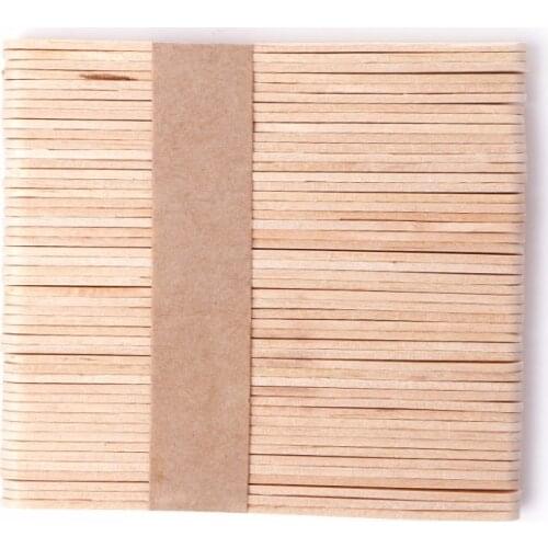 Kemei New Arrival HOT Approx 50PCS Wooden Body Hair Removal Sticks Pretty Wax Waxing Disposable Sticks Applicator Stick