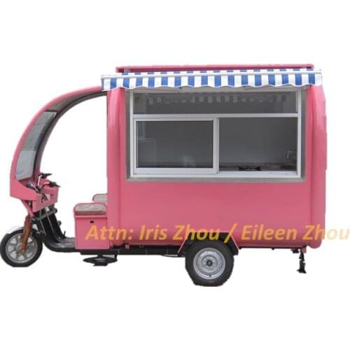 3.5m electric food cart, mobile food truck cart for fast food used food scooter with color customized