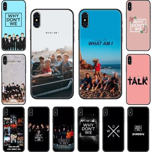 Why Dont We WDW Phone Case Cover Hull For iphone 5 5s se 2 6 6s 7 8 12 mini plus X XS XR 11 PRO MAX black art bumper painting
