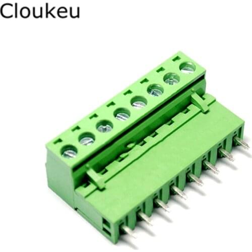 5Sets 15EDG5.08 14P Straight pin Connecting terminal 2EDGK 5.08mm 14Pin Connector 2EDG5.08-14PV Plug+Socket