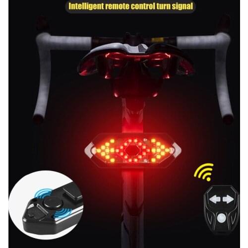 Warning Light With Horn Smart Remote Control Turn Signal Usb Rechargeable Mountain Waterproof Taillight Night Riding Led ASD88
