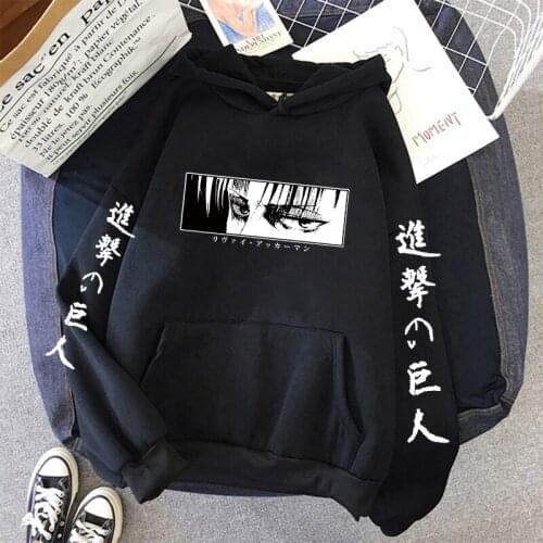 Shingeki No Kyojin Japanese Anime Hoodies Men Harajuku Attack on Titan manga Sweatshirt Titans Attack Unisex Clothing Male 90s