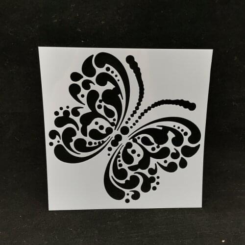 13*13 Butterfly Layering Stencils for Diy scrapbook/photo album Decorative Embossing coloring,painting stencil,home decor
