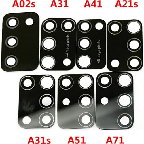 10Pcs Back Camera Glass Lens Replacement For Samsung A01 A11 A12 A21 A31 A51 A71 A30S A50S A70S A21S A10 A20 A30 A40 A50 A70