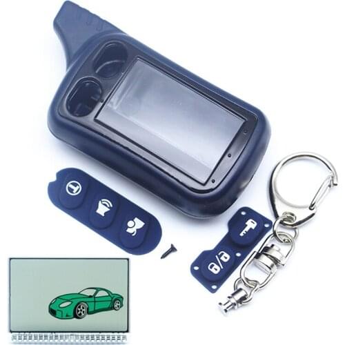 TZ9030 Keychain Lcd Display+Body case For Russian Tomahawk tz 9030 LCD Remote Starter two way car alarm system