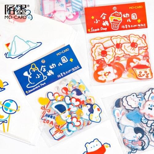 20sets/lot Kawaii Stationery Stickers Little Penguin Kindergarten Series Stickers Scrapbooking DIY Craft Stickers