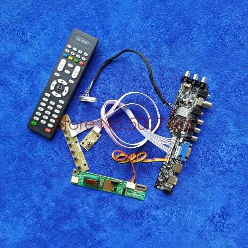 30 Pin LVDS 1440*900 LCD drive board kit USB VGA AV matrix digital DVB for N170C2/N154C1/N154C2/N154C3/N141C1/N141C3 1CCFL