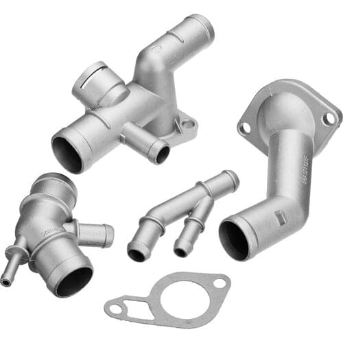 4pcs/set 06A121132A Replacement for MK4 1.8T TT Aluminum Coolant Flange Upgrade Kit Engine Cooling Coolant