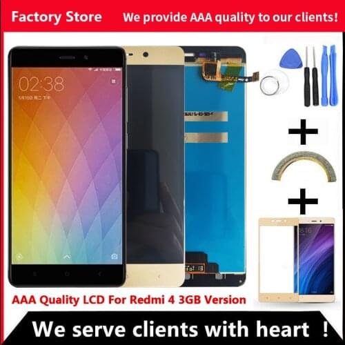 AAA Quality IPS LCD+Frame For Xiaomi Redmi 4 PRO LCD Display Screen Replacement For Redmi 4 3GB Verison LCD Screen Assembly