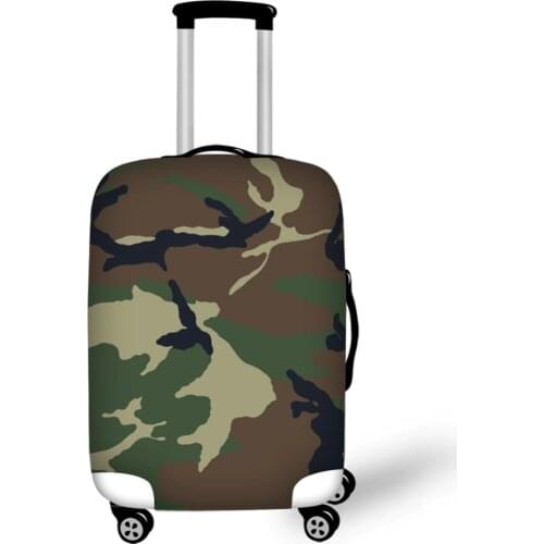 Army Camouflage Travel Accessories Suitcase Protective Covers 18-32 Inch Elastic Luggage Dust Cover Case Stretchable