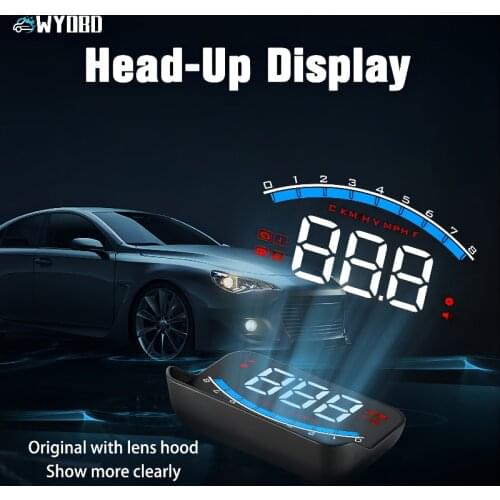 WiiYii M6S HUD Car Head up display OBD2 Overspeed Security Alarm windshield Projector display car Auto Electronics KM/h MPH
