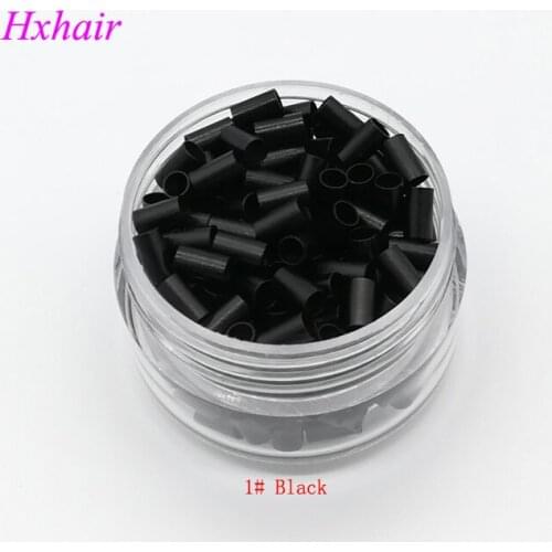 Freeshipping - 10000pcs 3.5mm Copper Tube Micro Rings / Links Beads / Black D-Brown Brown L-Brown Blonde