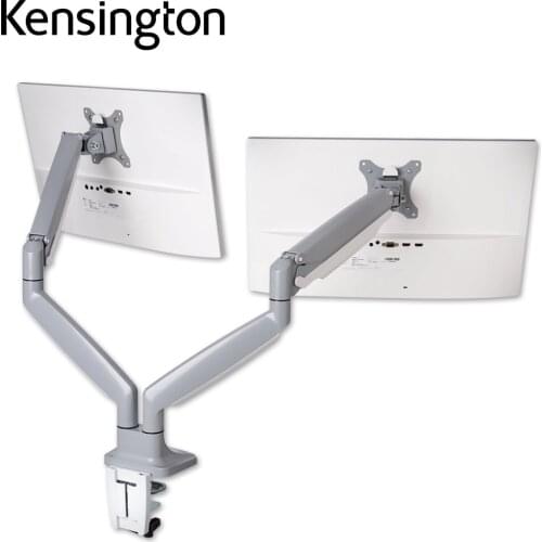 Kensington SmartFit® One-Touch Height Metal Material Adjustable Dual Monitor Arm K55471WW for 13-32" LCD Multi Monitors
