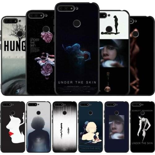 Under the skin black Silicone Phone Case For honor 30 20 Pro 8 8X 9 10 20 Lite Mate 10 20 30 Lite Pro cover