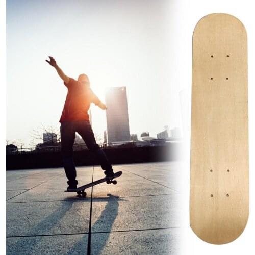 Childrens Skateboard Great Gift Maple Wood Double Rocker Deck Skate Board Four Wheels Longboard Skateboard 43/60cm