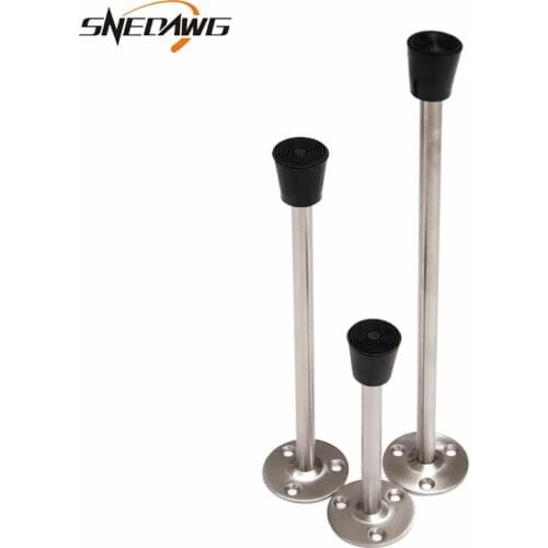 Solid Stainless Steel Door Stopper 50/90/120/160/200/250/300mm Length Optional Door Stops Protection Door Stop Holder