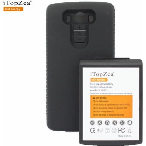 ITopZea 1x 8000mAh BL-53YH Battery For LG G3 D855 D858 D859 F400 F460 D830 D850 D851 VS985 LS990 Extended Battery With TPU Case