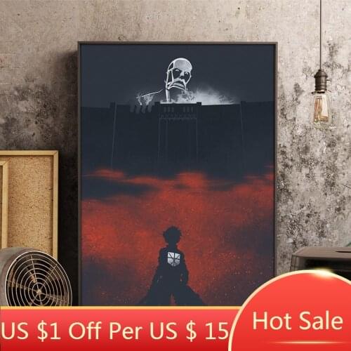 Anime Attack on Titan Canvas Painting Prints Poster Home Decoration Wall Art Pictures Modular Decorative Paintings Room Decor