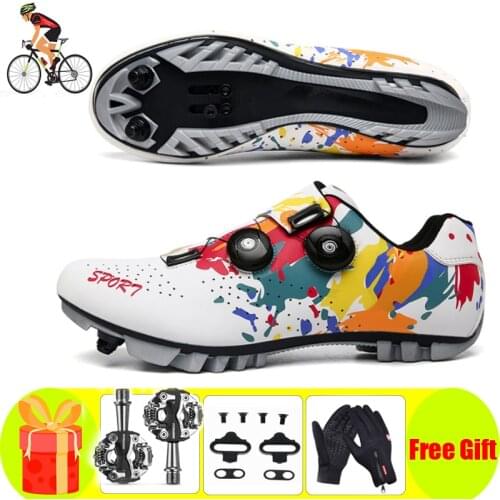 Sapatilha Ciclismo Mtb Cycling Shoes Men Sports Route Cleat Mountain Bike Sneaker Racing Women Bicycle Spd Pedals Footwear