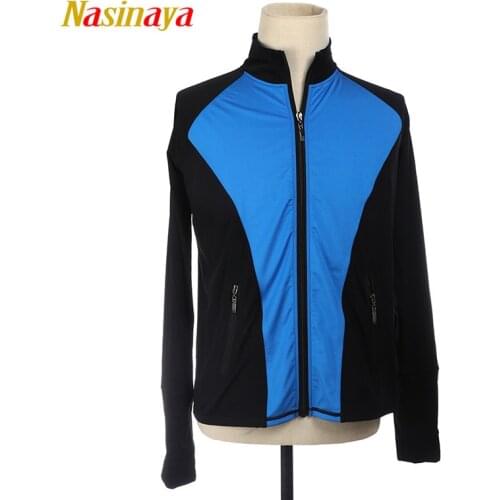 Customized Figure Skating Jacket Zippered Tops for Boy Men Training Competition Ice Skating Warm Fleece